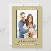 フォト婚約パーティ 招待状 (正面)