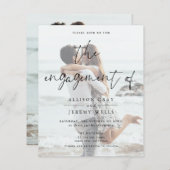 フォト婚約招待状 (正面/裏面)