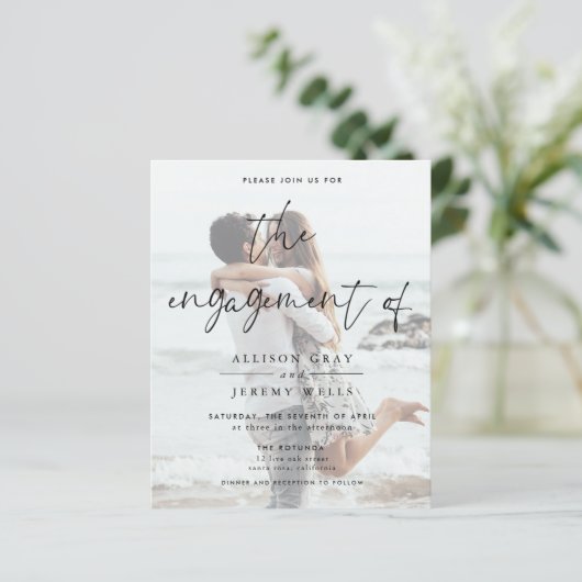 フォト婚約招待状 (スタンド正面)