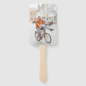 フォト婚約結婚の卒業式パーティー ハンドファン (裏面)