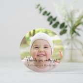 フォト子供の誕生日パーティーありがとう 招待状 (スタンド正面)