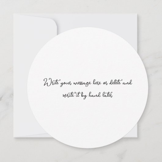 フォト子供の誕生日パーティーありがとう 招待状 (裏面)