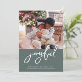 フォト季節のごあいさつJoyful シーズンカード (スタンド正面)