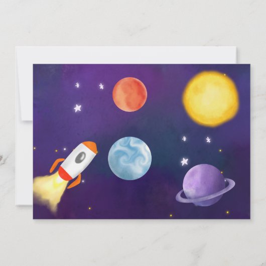 フォト宇宙のまわりに日帰り1回目 招待状 (裏面)