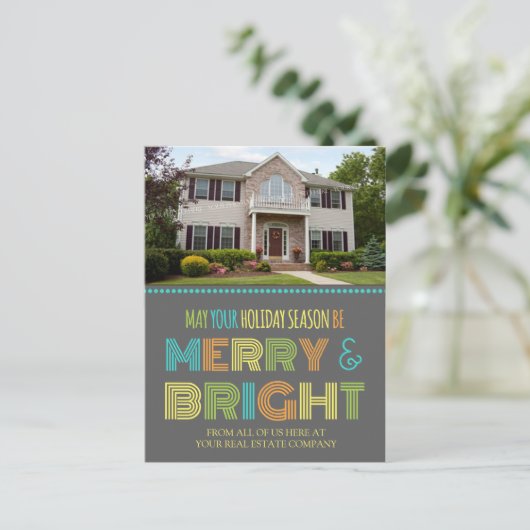 フォト実在エステートエージェントの季節のグリーティングポストカー シーズンポストカード (スタンド正面)
