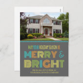 フォト実在エステートエージェントの季節のグリーティングポストカー シーズンポストカード (正面/裏面)