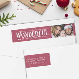 フォト差出人住所で最も素晴らしい時間 ラップアラウンドラベル