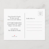 フォト引っ越しましたスクリプト新しいホームアドレスの変更 案内ポストカード (裏面)