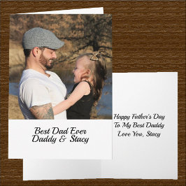 フォト引用文名の追加最高のパパEver Card カード