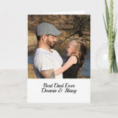 フォト引用文名の追加最高のパパEver Card カード (正面)