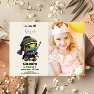 フォト忍者空手武術アーツバースデーパーティー 招待状