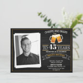 フォト応援とビールの招待アダルトマンパーティー 招待状 (スタンド正面)