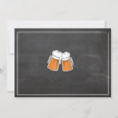 フォト応援&ビアーズバースデーパーティーチョーク招待状 招待状 (裏面)