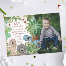 フォト恐竜子供の誕生日