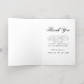 フォト悔やみや弔慰の実在死別フォイル感謝していユー 箔グリーティングカード (内側レイダウン)