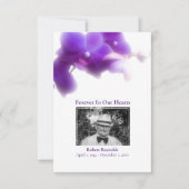 フォト悔やみや弔慰の葬儀フローラありがとう サンキューカード (正面)