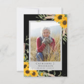 フォト悔やみや弔慰ひまわり葬儀 サンキューカード (正面)