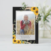 フォト悔やみや弔慰ひまわり葬儀 サンキューカード (スタンド正面)