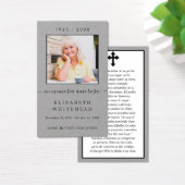 フォト悔やみや弔慰スペインの葬儀祈りの言葉カード (デスク)