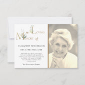 フォト悔やみや弔慰フラットサンキューカード サンキューカード (正面)