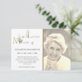 フォト悔やみや弔慰フラットサンキューカード サンキューカード (スタンド正面)