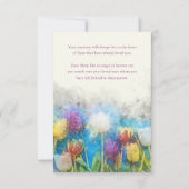 フォト悔やみや弔慰フローラ葬儀サンキューカード 招待状 (正面)