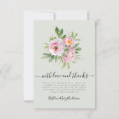 フォト悔やみや弔慰フローラ葬儀 サンキューカード (正面)