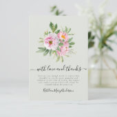 フォト悔やみや弔慰フローラ葬儀 サンキューカード (スタンド正面)