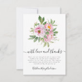 フォト悔やみや弔慰フローラ葬儀 ノートカード (正面)