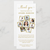 フォト悔やみや弔慰メモリアルありがとう 招待状 (正面/裏面)