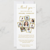 フォト悔やみや弔慰メモリアルありがとう 招待状 (正面)