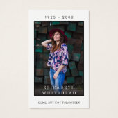 フォト悔やみや弔慰祈りの言葉カード (正面)