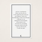 フォト悔やみや弔慰祈りの言葉カード (裏面)