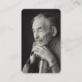 フォト悔やみや弔慰葬儀記念カード 名刺 (正面)