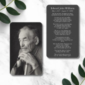 フォト悔やみや弔慰葬儀記念カード 名刺