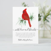 フォト悔やみや弔慰葬儀記念サンキューカード サンキューカード (スタンド正面)