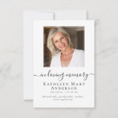 フォト悔やみや弔慰葬儀記念サンキューカード サンキューカード (裏面)