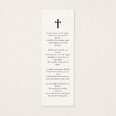 フォト悔やみや弔慰葬儀記念祈りの言葉しおり (裏面)