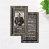 フォト悔やみや弔慰葬儀記念祈りの言葉カード (デスク)