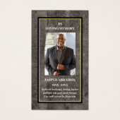 フォト悔やみや弔慰葬儀記念祈りの言葉カード (正面)