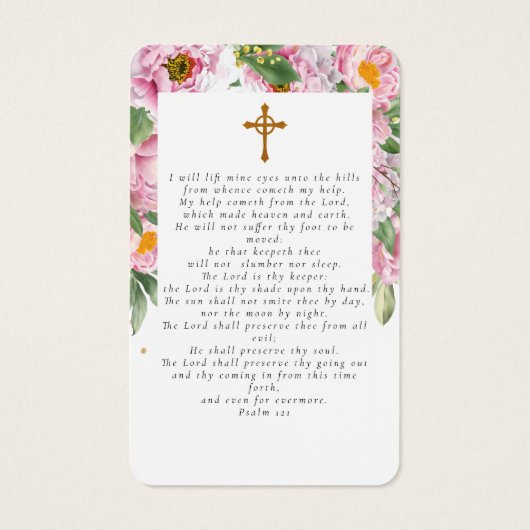 フォト悔やみや弔慰葬儀記念祈りの言葉カード (裏面)