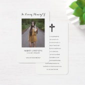 フォト悔やみや弔慰葬儀記念祈りの言葉カード (デスク)