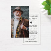 フォト悔やみや弔慰葬儀記念祈りの言葉カード (デスク)