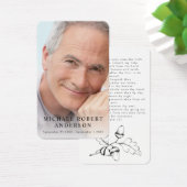 フォト悔やみや弔慰葬儀記念祈りの言葉カード (デスク)