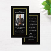 フォト悔やみや弔慰葬儀記念祈りの言葉カード (デスク)