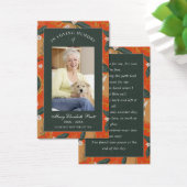 フォト悔やみや弔慰葬儀記念祈りの言葉カード (デスク)