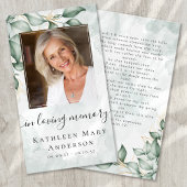 フォト悔やみや弔慰葬儀記念祈りの言葉カード