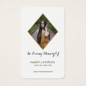 フォト悔やみや弔慰葬儀記念祈りの言葉カード (正面)