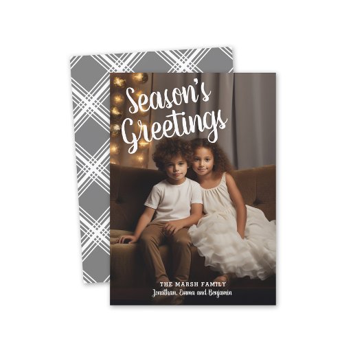 フォト手書きグレープレイドシーズンの挨拶 シーズンカード