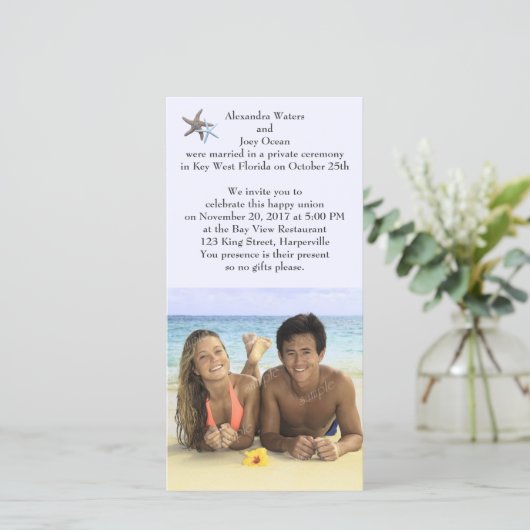 フォト披露宴のみ新婚のお知らせ (スタンド正面)